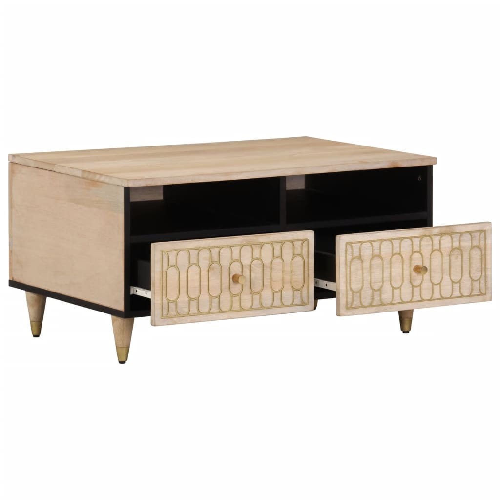 vidaXL Stolik kawowy, 80x54x40 cm, lite drewno mango