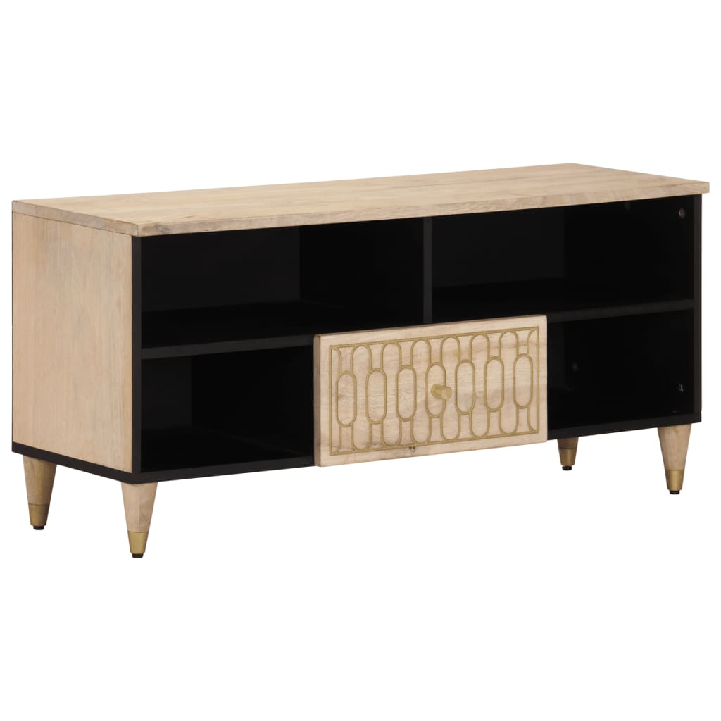 vidaXL Szafka pod telewizor, 100x33x46 cm, lite drewno mango