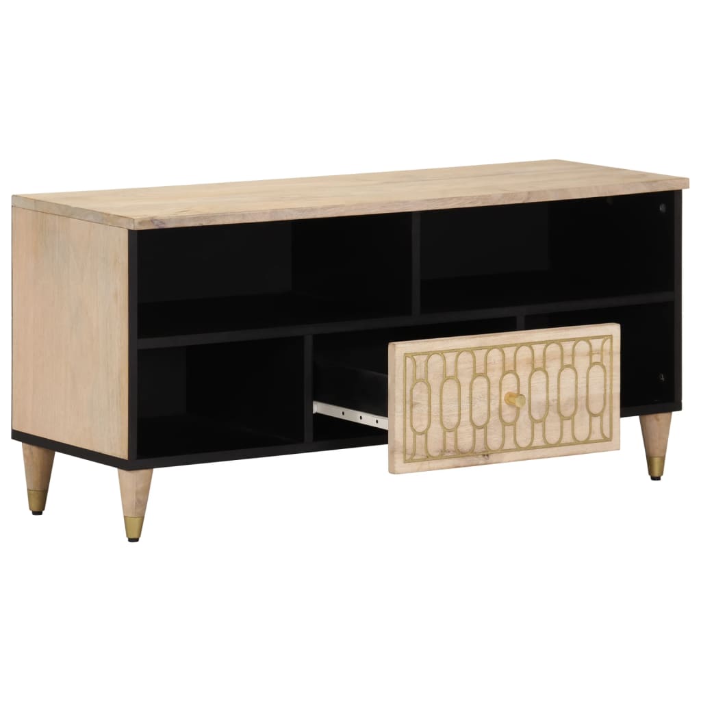 vidaXL Szafka pod telewizor, 100x33x46 cm, lite drewno mango