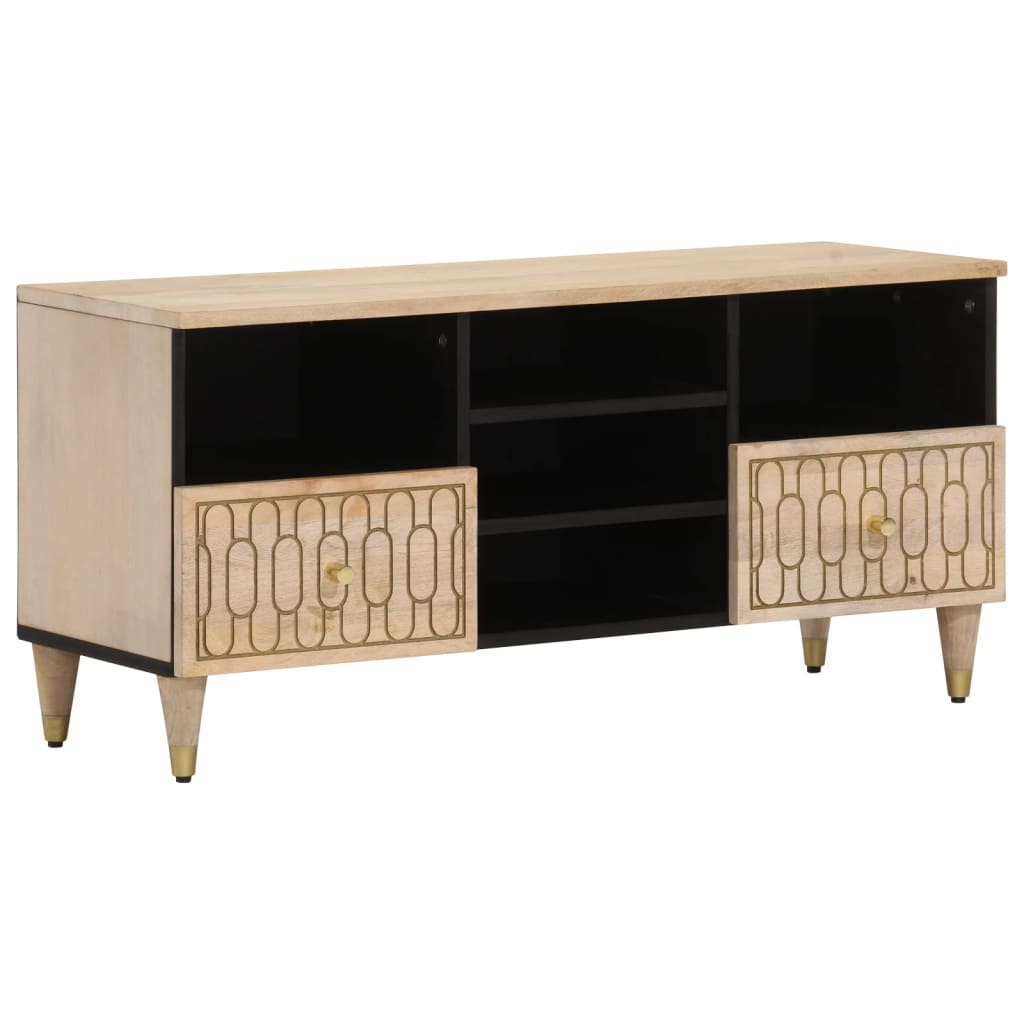 vidaXL Szafka pod telewizor, 100x33x46 cm, lite drewno mango