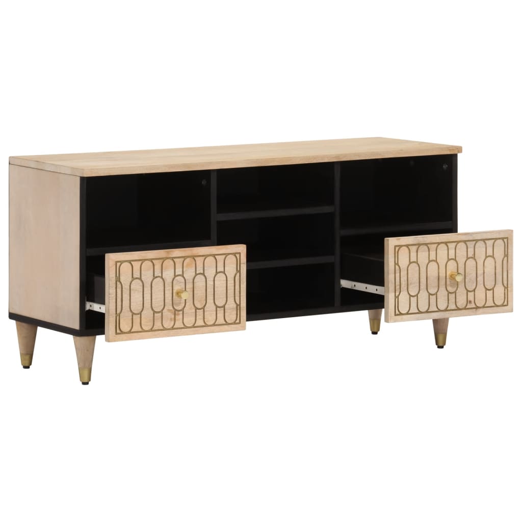 vidaXL Szafka pod telewizor, 100x33x46 cm, lite drewno mango