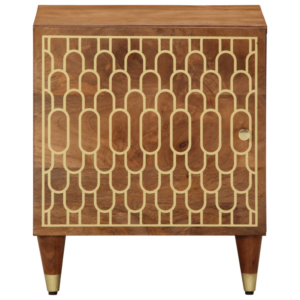 vidaXL Szafka nocna, 40x33x46 cm, lite drewno mango
