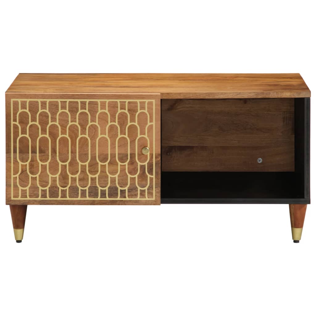 vidaXL Stolik kawowy, 80x50x40 cm, lite drewno mango