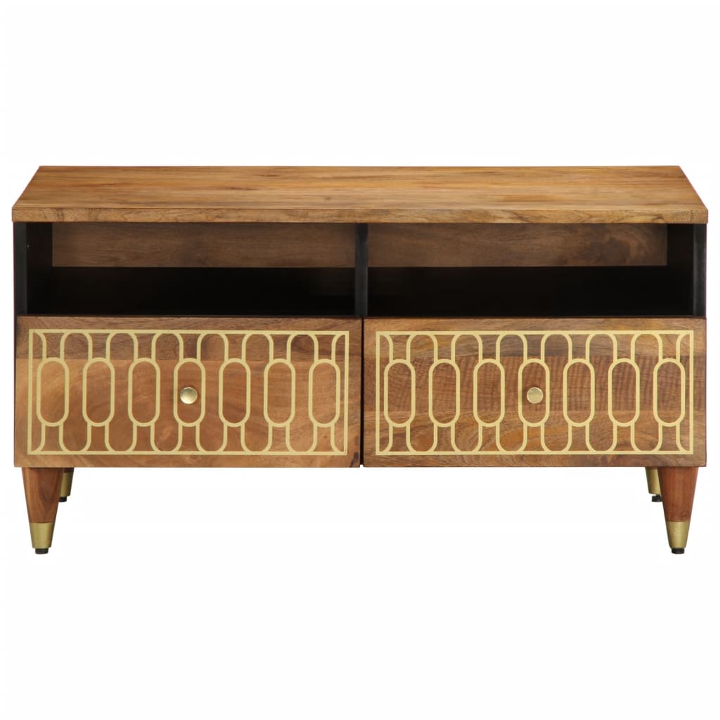 vidaXL Stolik kawowy, 80x54x40 cm, lite drewno mango