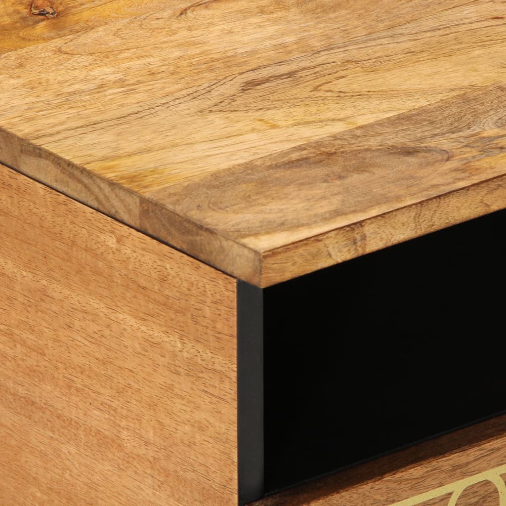 vidaXL Stolik kawowy, 80x54x40 cm, lite drewno mango