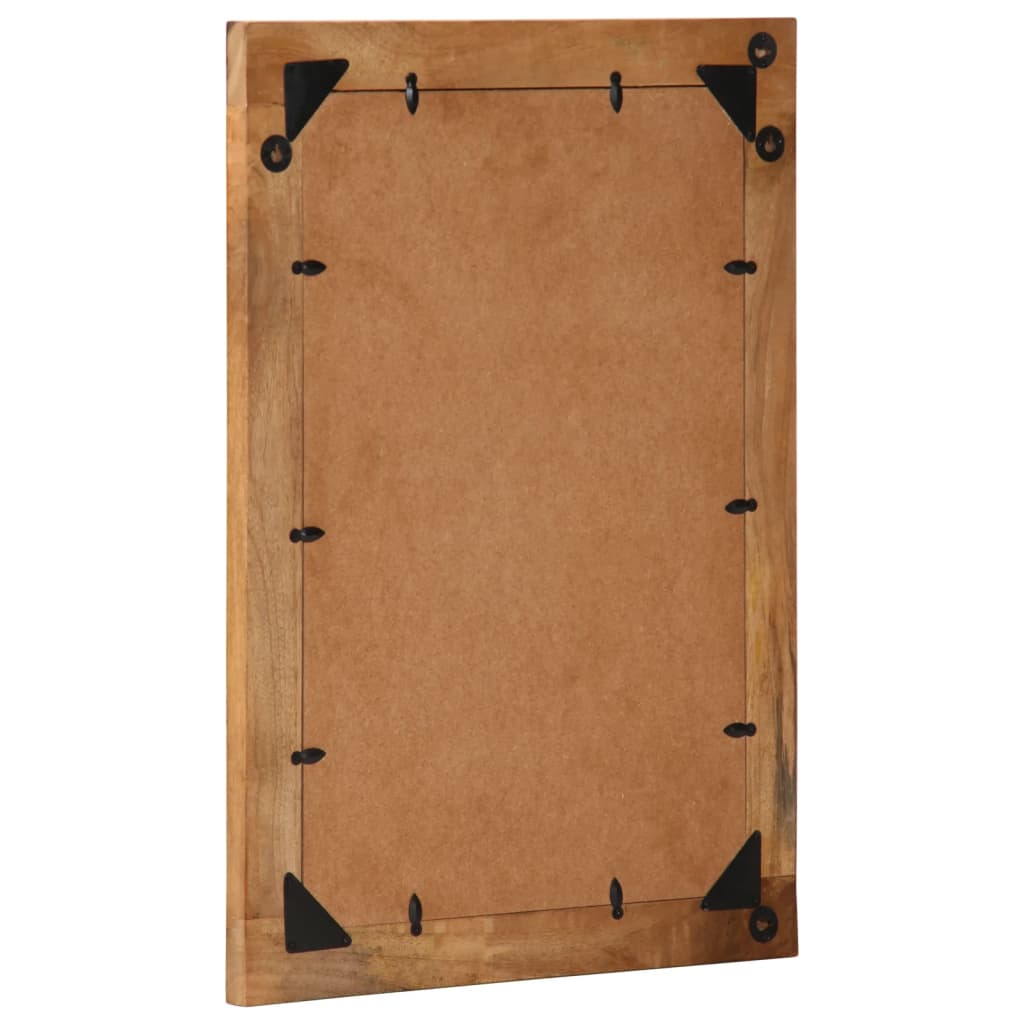 vidaXL Lustro łazienkowe, 50x70x2,5 cm, lite drewno mango i szkło