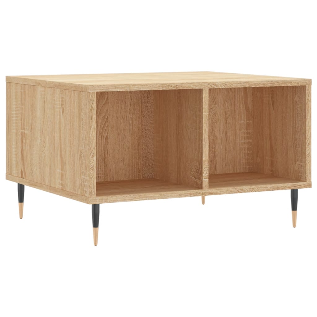 vidaXL Stolik kawowy, dąb sonoma 60x50x36,5 cm materiał drewnopochodny