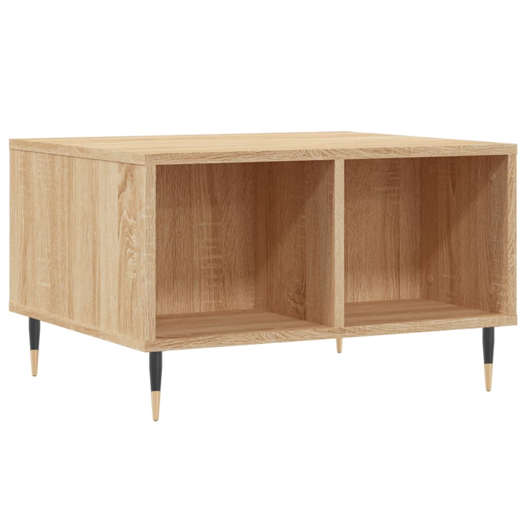 vidaXL Stolik kawowy, dąb sonoma 60x50x36,5 cm materiał drewnopochodny