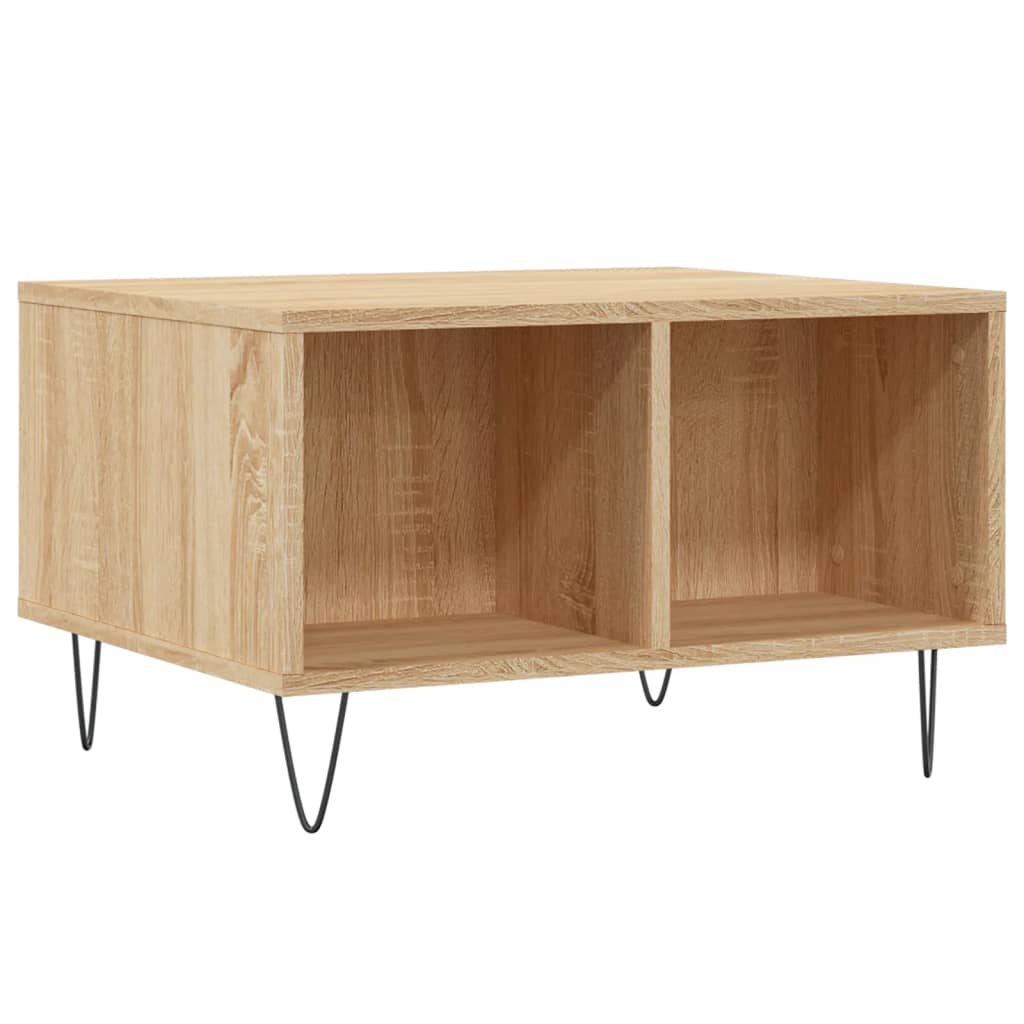 vidaXL Stolik kawowy, dąb sonoma 60x50x36,5 cm materiał drewnopochodny