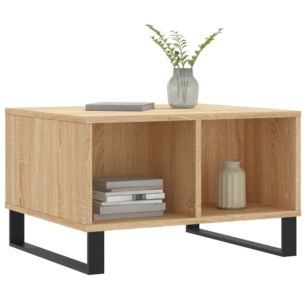vidaXL Stolik kawowy, dąb sonoma 60x50x36,5 cm materiał drewnopochodny
