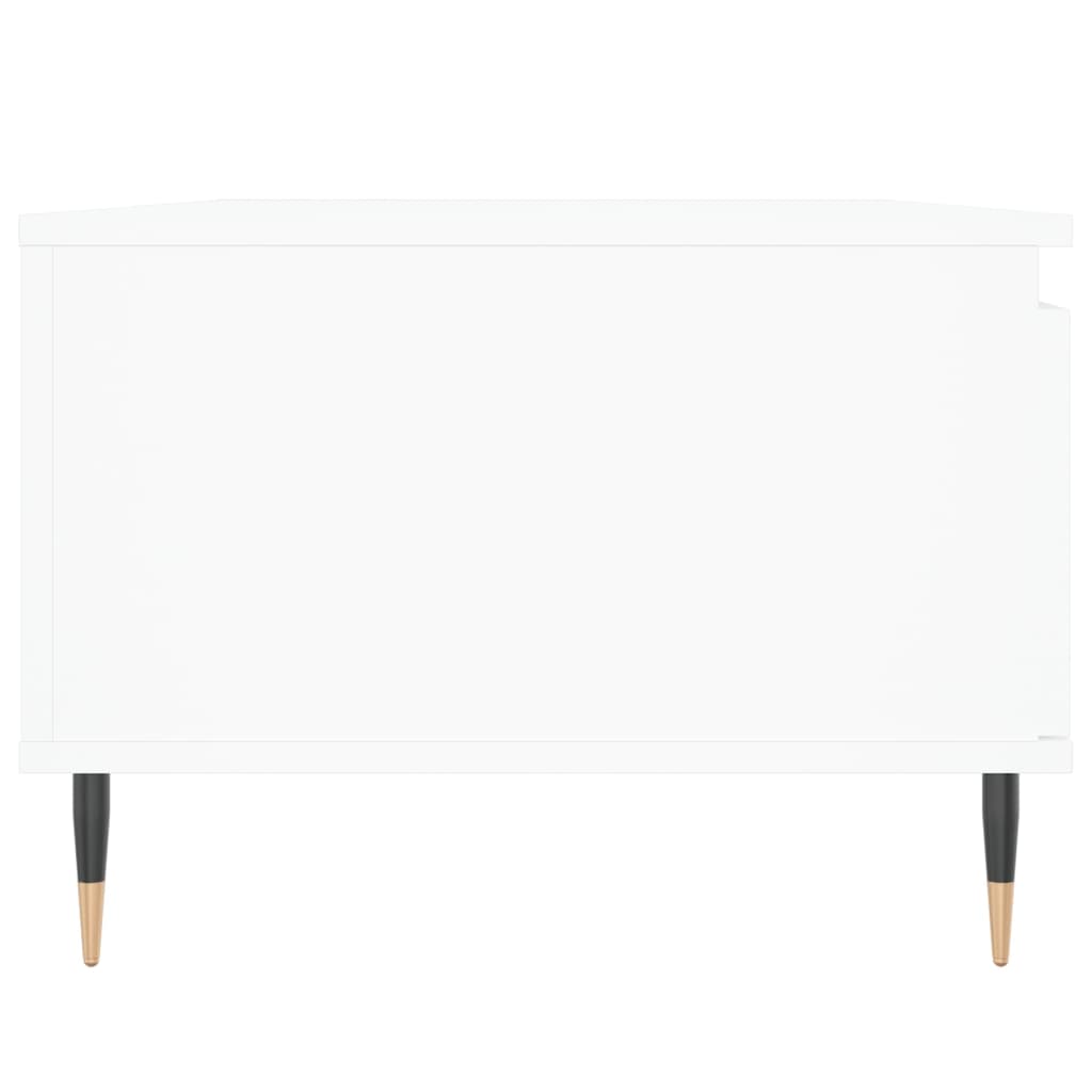 vidaXL Stolik kawowy, biały 90x50x36,5 cm, materiał drewnopochodny