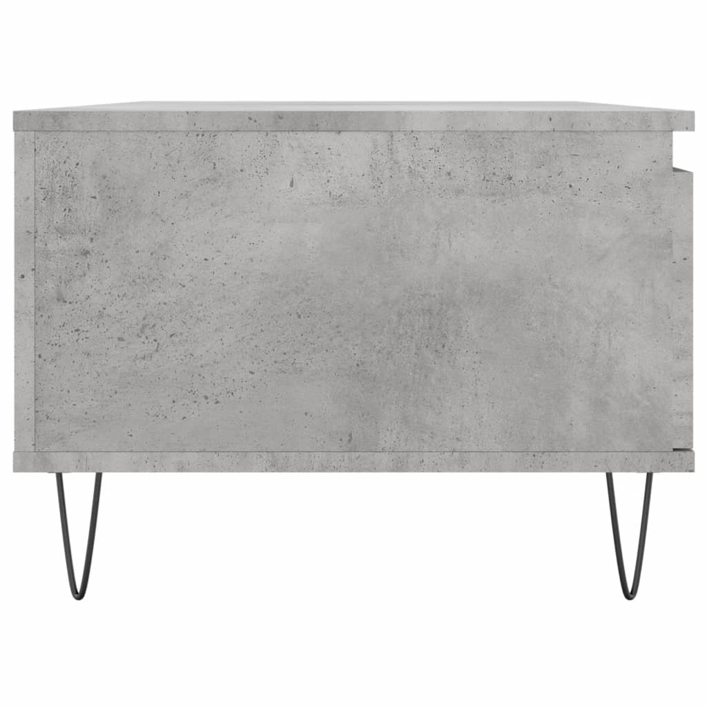 vidaXL Stolik kawowy, szarość betonu, 90x50x36,5 cm