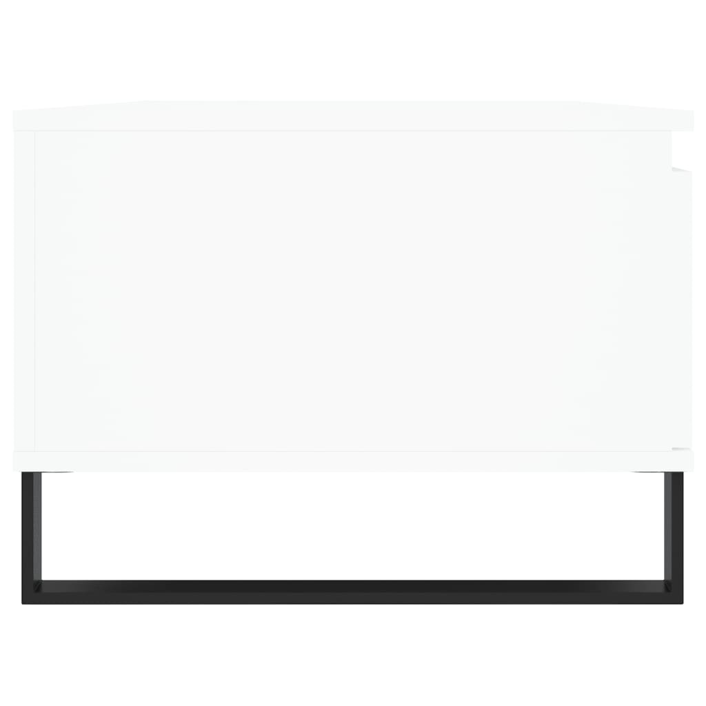vidaXL Stolik kawowy, biały 90x50x36,5 cm, materiał drewnopochodny