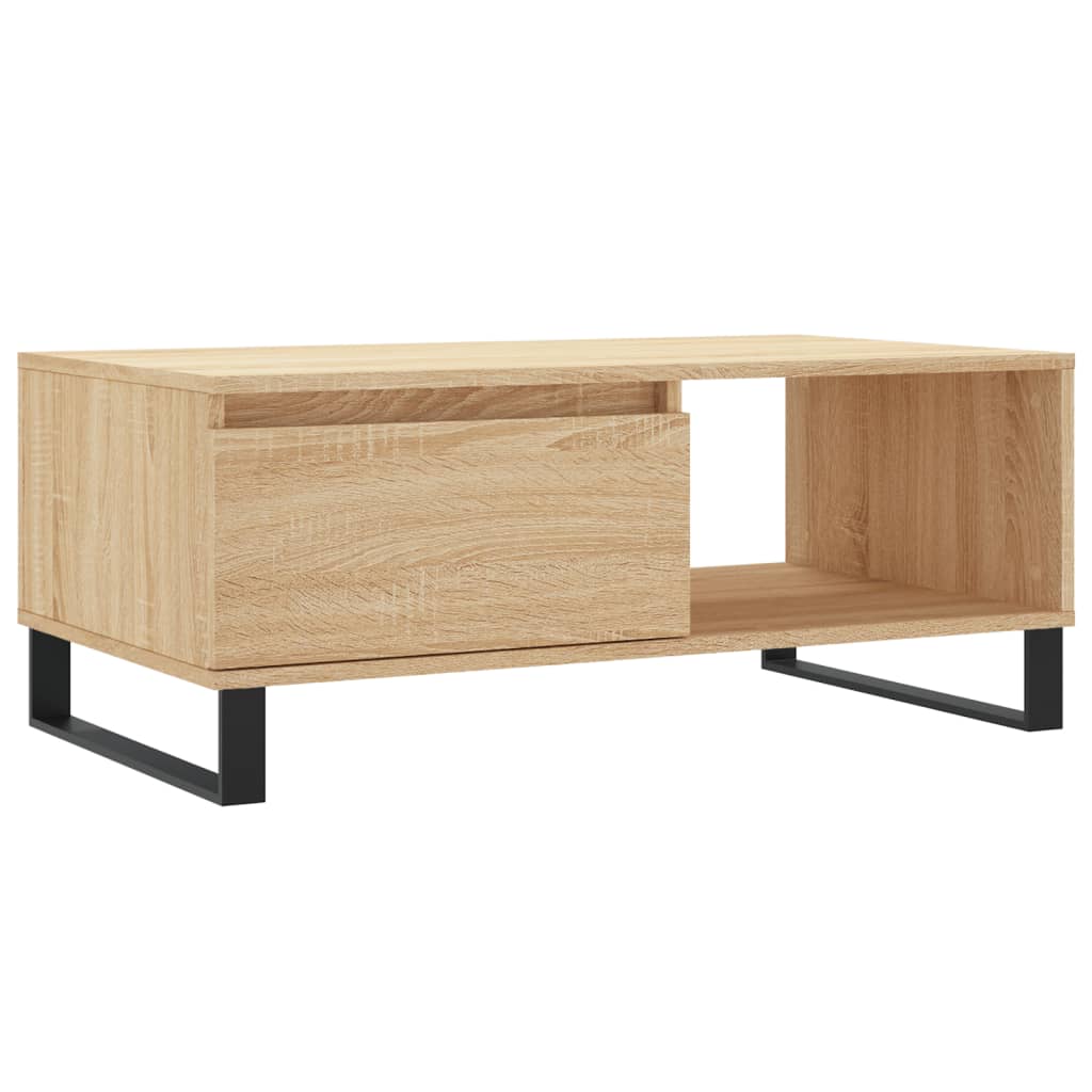 vidaXL Stolik kawowy, dąb sonoma 90x50x36,5 cm materiał drewnopochodny
