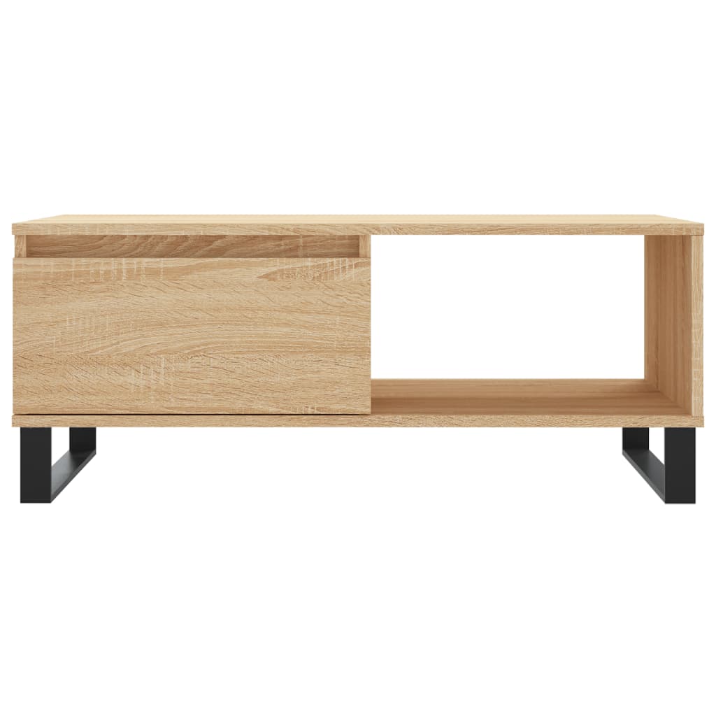 vidaXL Stolik kawowy, dąb sonoma 90x50x36,5 cm materiał drewnopochodny