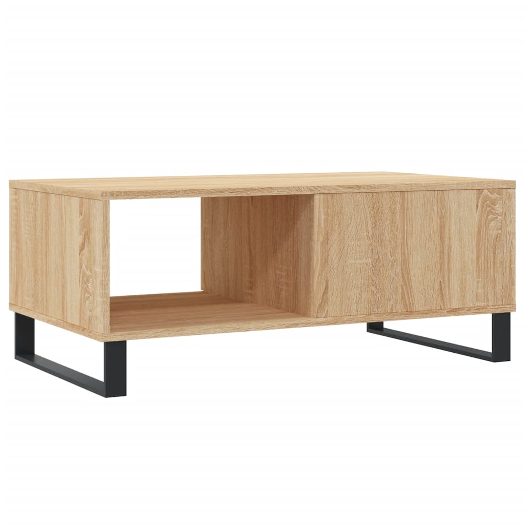 vidaXL Stolik kawowy, dąb sonoma 90x50x36,5 cm materiał drewnopochodny