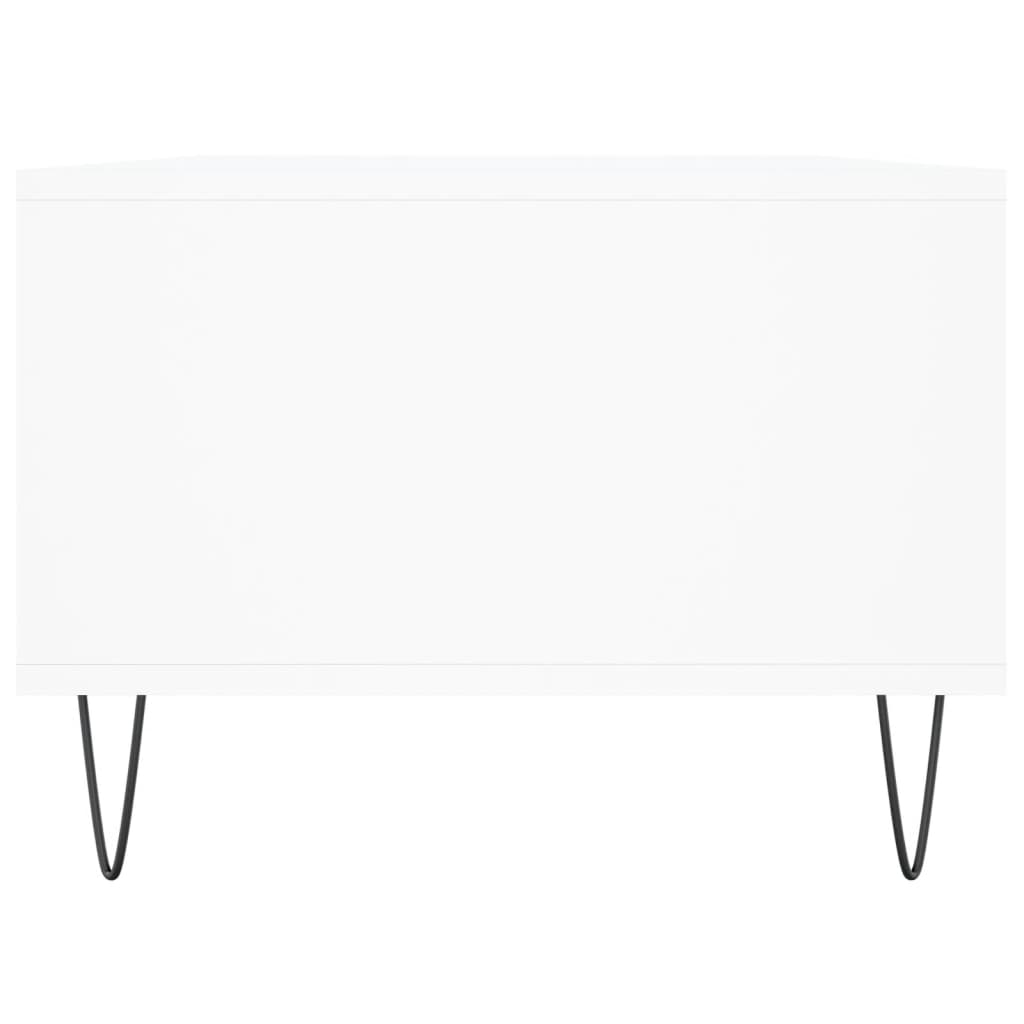 vidaXL Stolik kawowy, biały 90x50x36,5 cm, materiał drewnopochodny