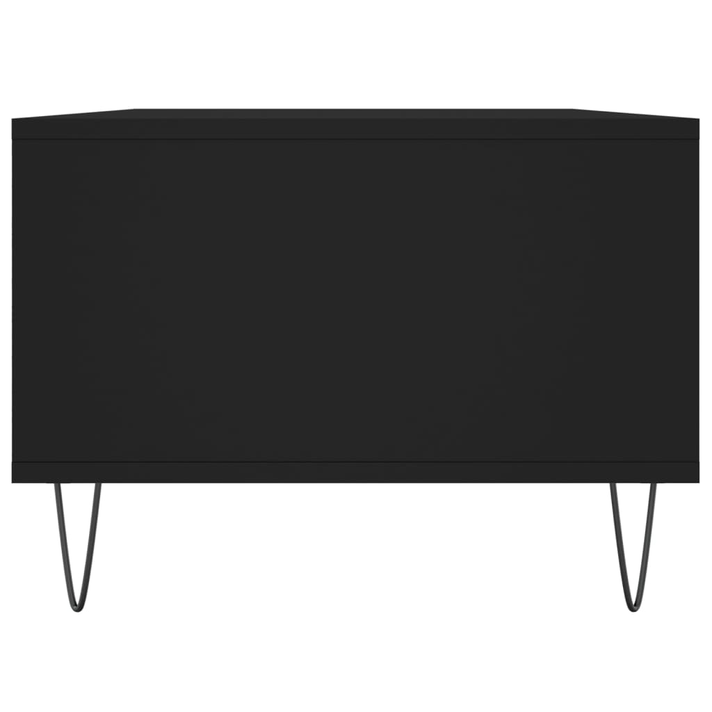 vidaXL Stolik kawowy, czarny, 90x50x36,5 cm, materiał drewnopochodny