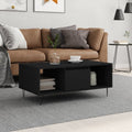 vidaXL Stolik kawowy, czarny, 90x50x36,5 cm, materiał drewnopochodny