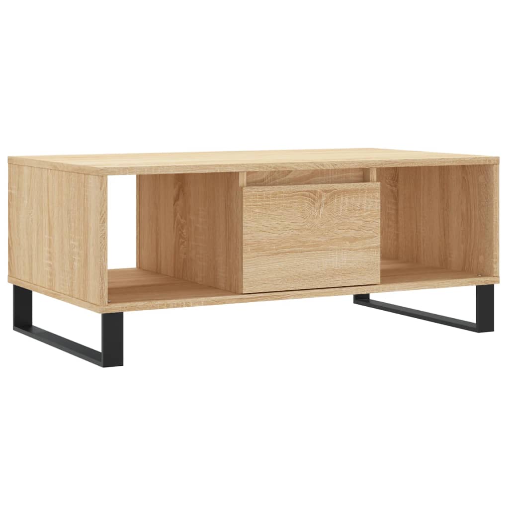 vidaXL Stolik kawowy, dąb sonoma 90x50x36,5 cm materiał drewnopochodny