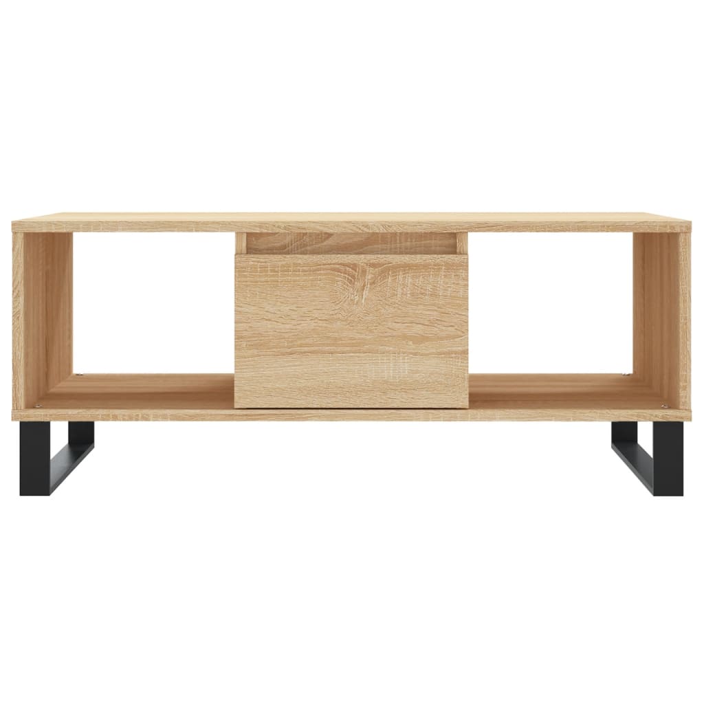 vidaXL Stolik kawowy, dąb sonoma 90x50x36,5 cm materiał drewnopochodny