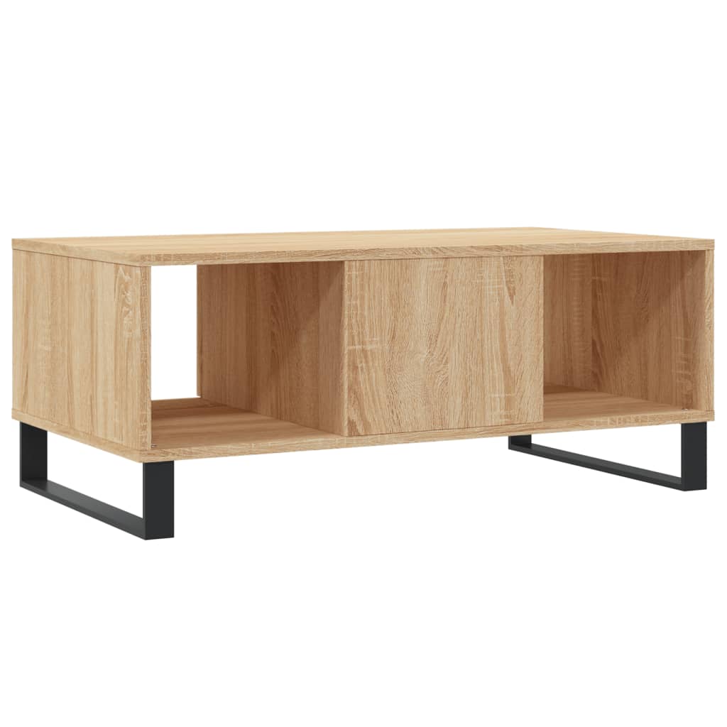 vidaXL Stolik kawowy, dąb sonoma 90x50x36,5 cm materiał drewnopochodny
