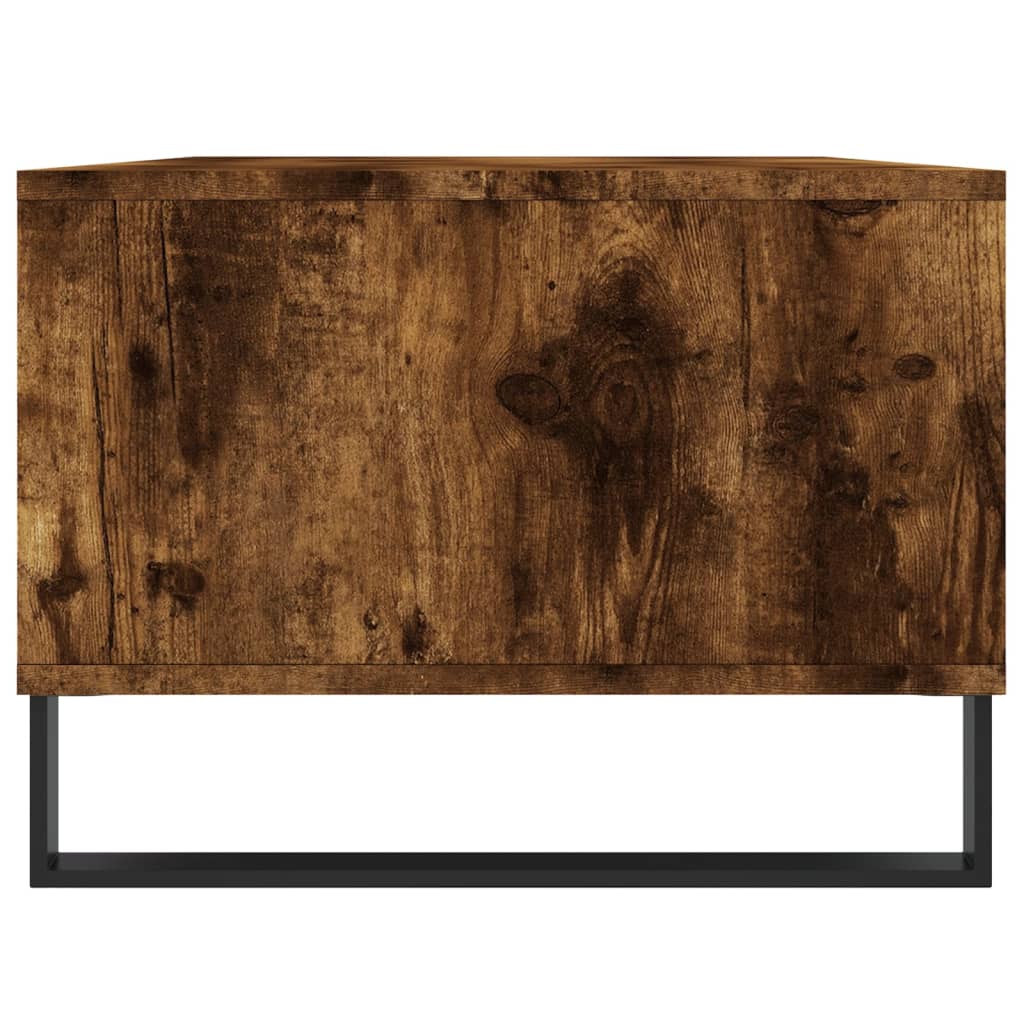 vidaXL Stolik kawowy, przydymiony dąb, 90x50x36,5 cm