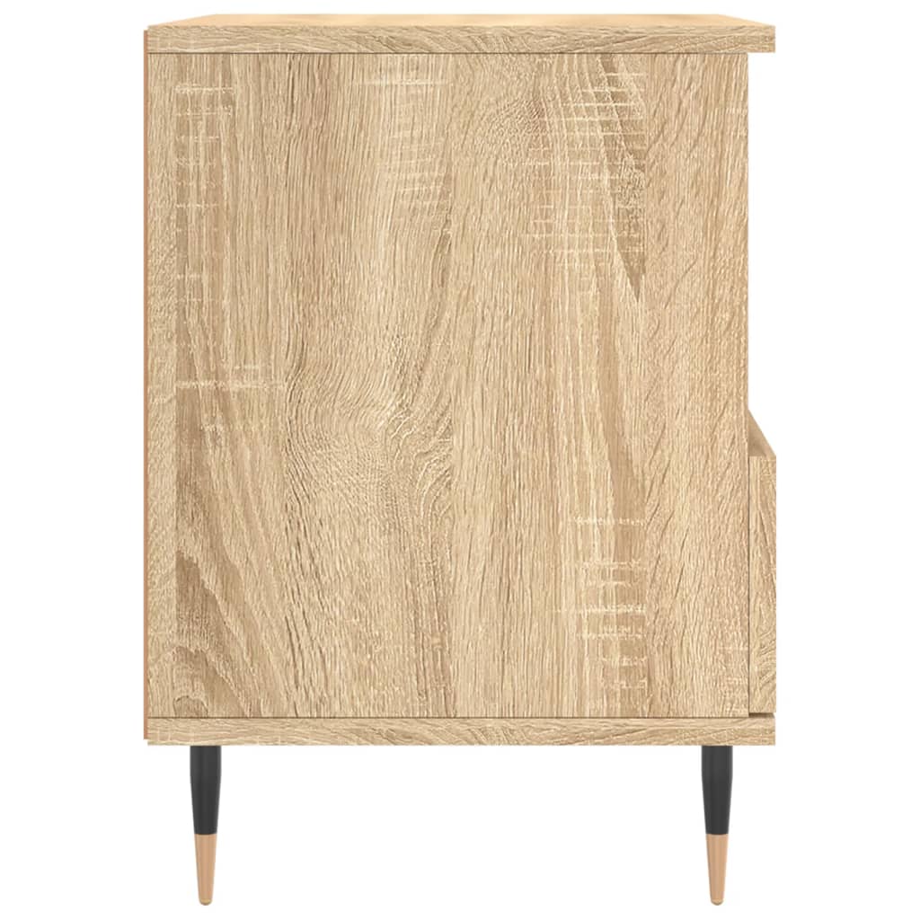 vidaXL Szafka nocna, dąb sonoma, 40x35x50 cm, materiał drewnopochodny