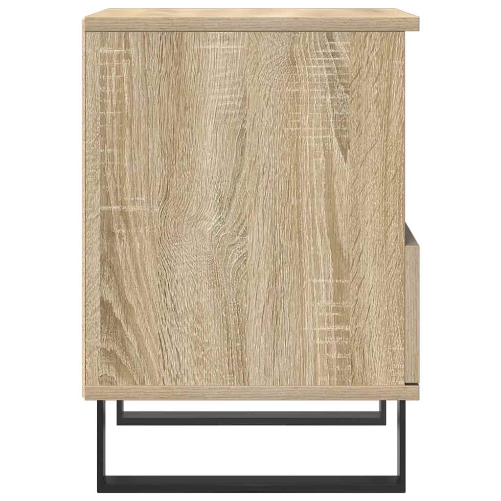 vidaXL Szafka nocna, dąb sonoma, 40x35x50 cm, materiał drewnopochodny