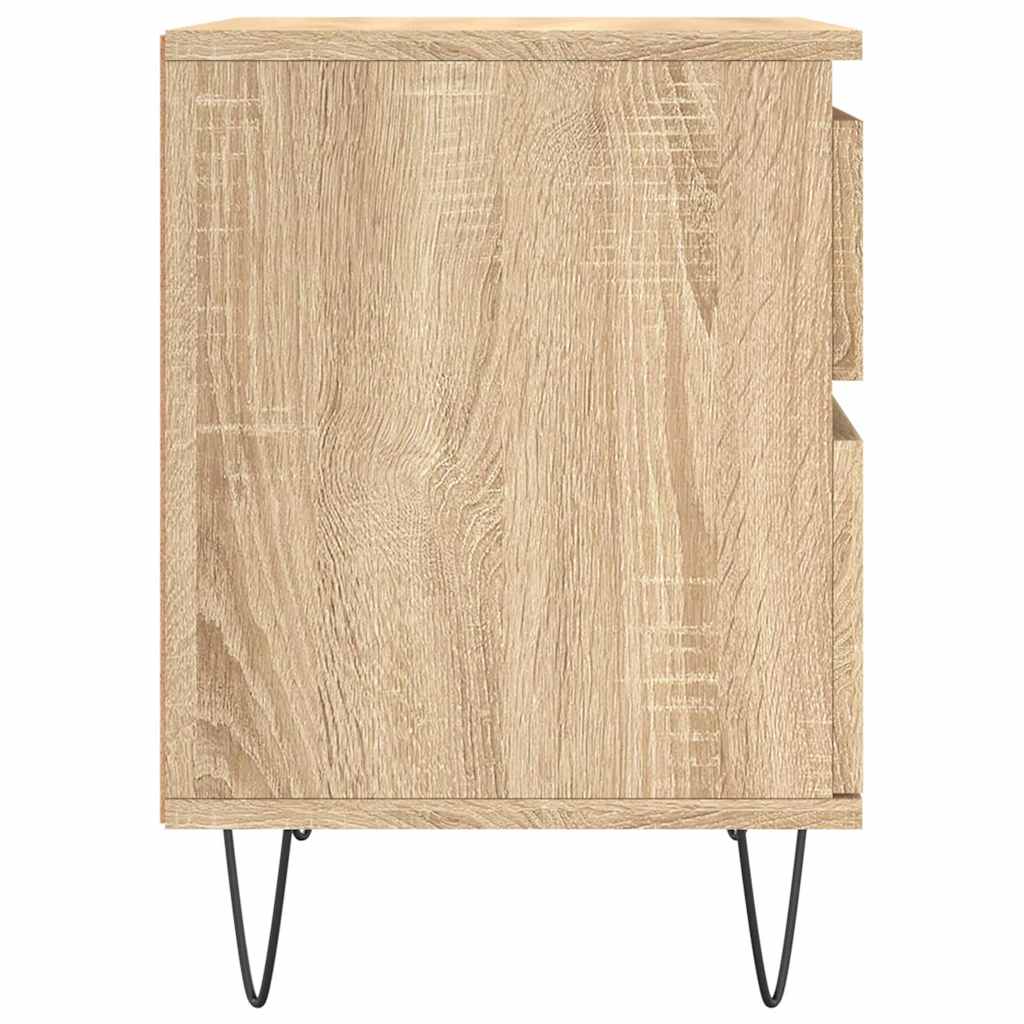 vidaXL Szafka nocna, dąb sonoma, 40x35x50 cm, materiał drewnopochodny