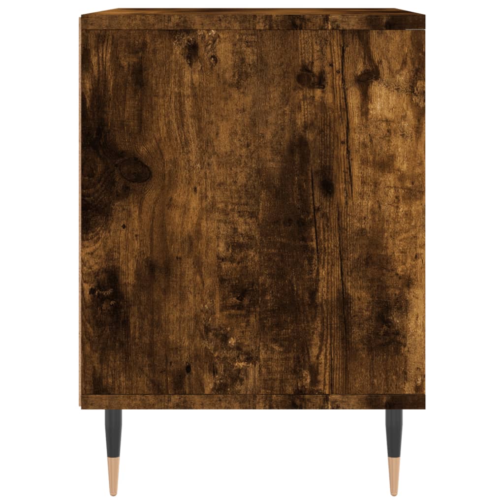 vidaXL Szafka nocna, przydymiony dąb, 40x35x50 cm