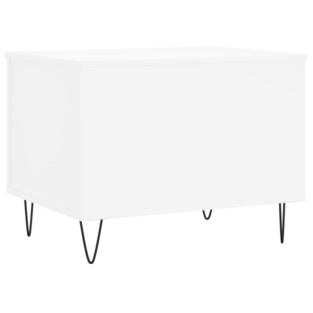 vidaXL Stolik kawowy, biały 60x44,5x45 cm, materiał drewnopochodny