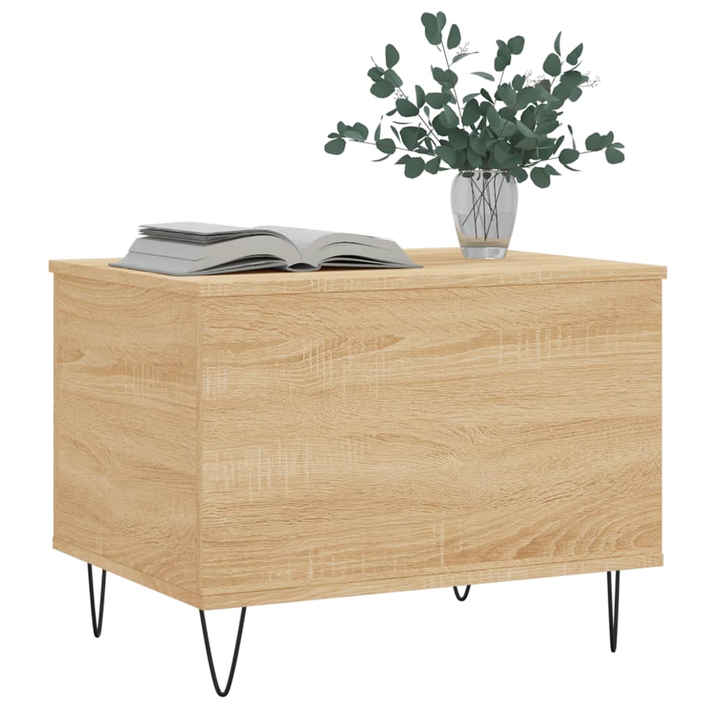 vidaXL Stolik kawowy, dąb sonoma 60x44,5x45 cm materiał drewnopochodny