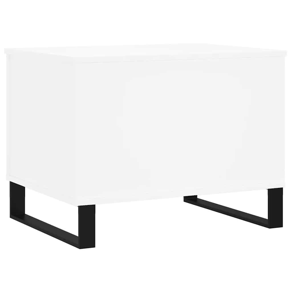 vidaXL Stolik kawowy, biały 60x44,5x45 cm, materiał drewnopochodny