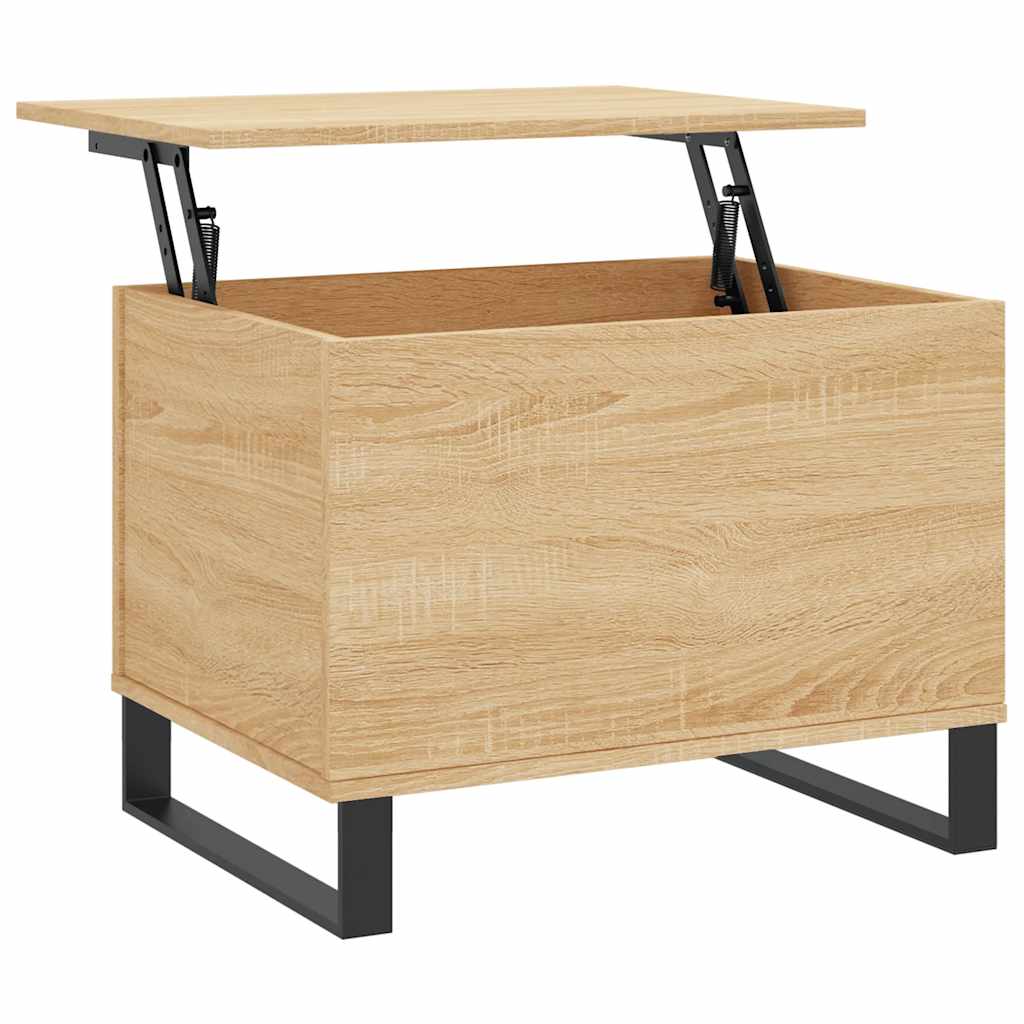 vidaXL Stolik kawowy, dąb sonoma 60x44,5x45 cm materiał drewnopochodny