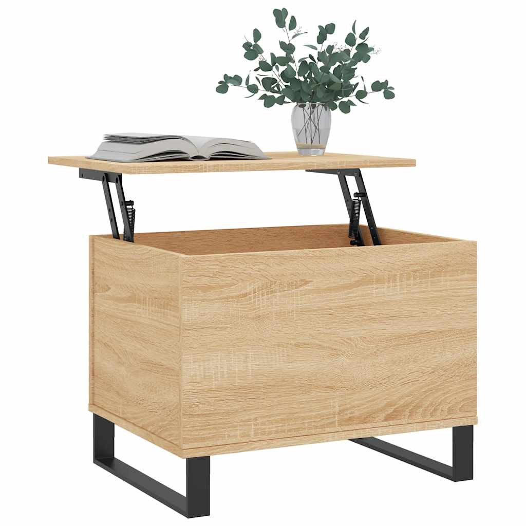 vidaXL Stolik kawowy, dąb sonoma 60x44,5x45 cm materiał drewnopochodny