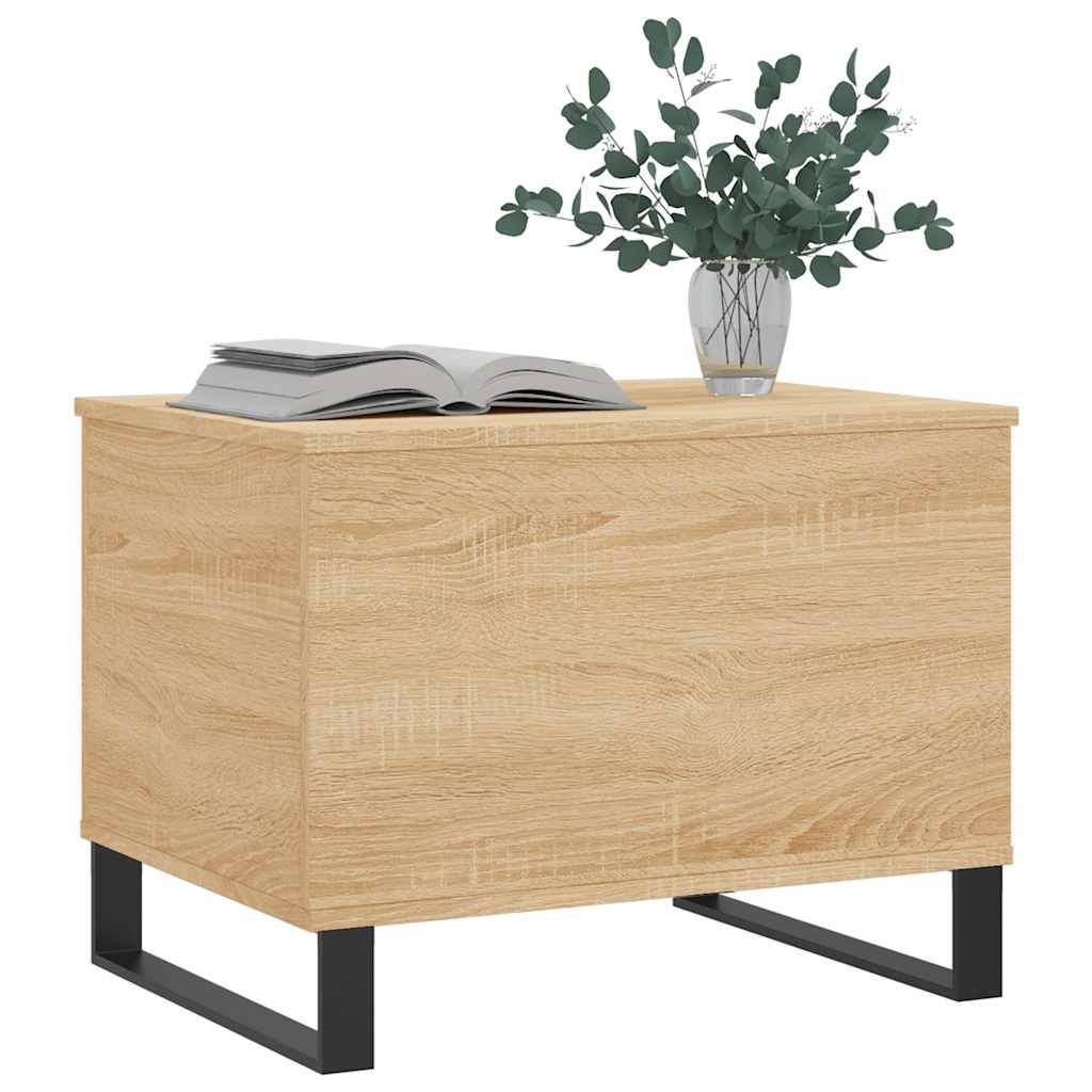 vidaXL Stolik kawowy, dąb sonoma 60x44,5x45 cm materiał drewnopochodny