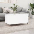 vidaXL Stolik kawowy, biały 90x44,5x45 cm, materiał drewnopochodny