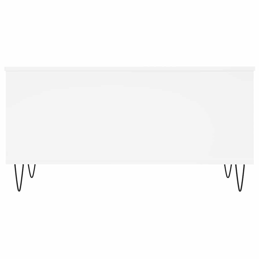 vidaXL Stolik kawowy, biały 90x44,5x45 cm, materiał drewnopochodny
