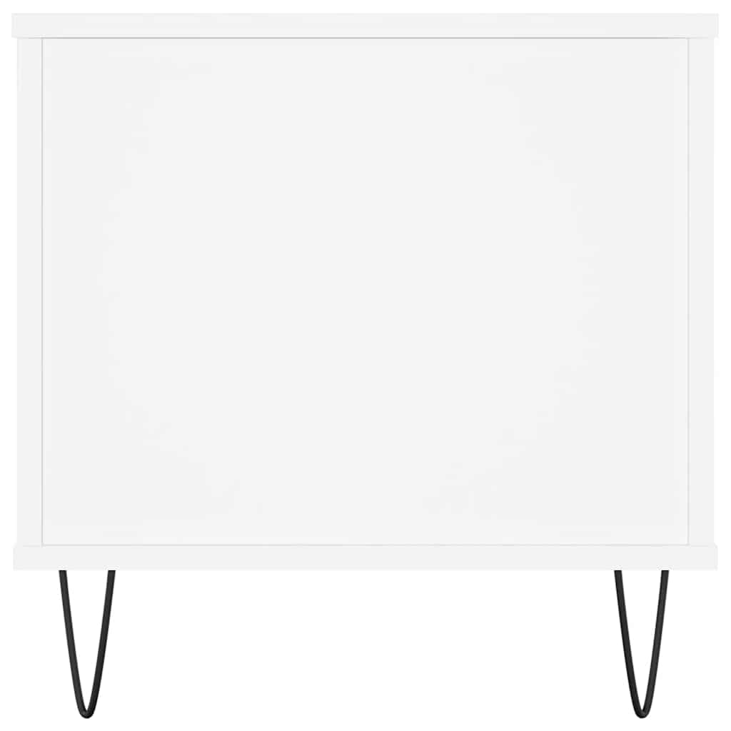vidaXL Stolik kawowy, biały 90x44,5x45 cm, materiał drewnopochodny
