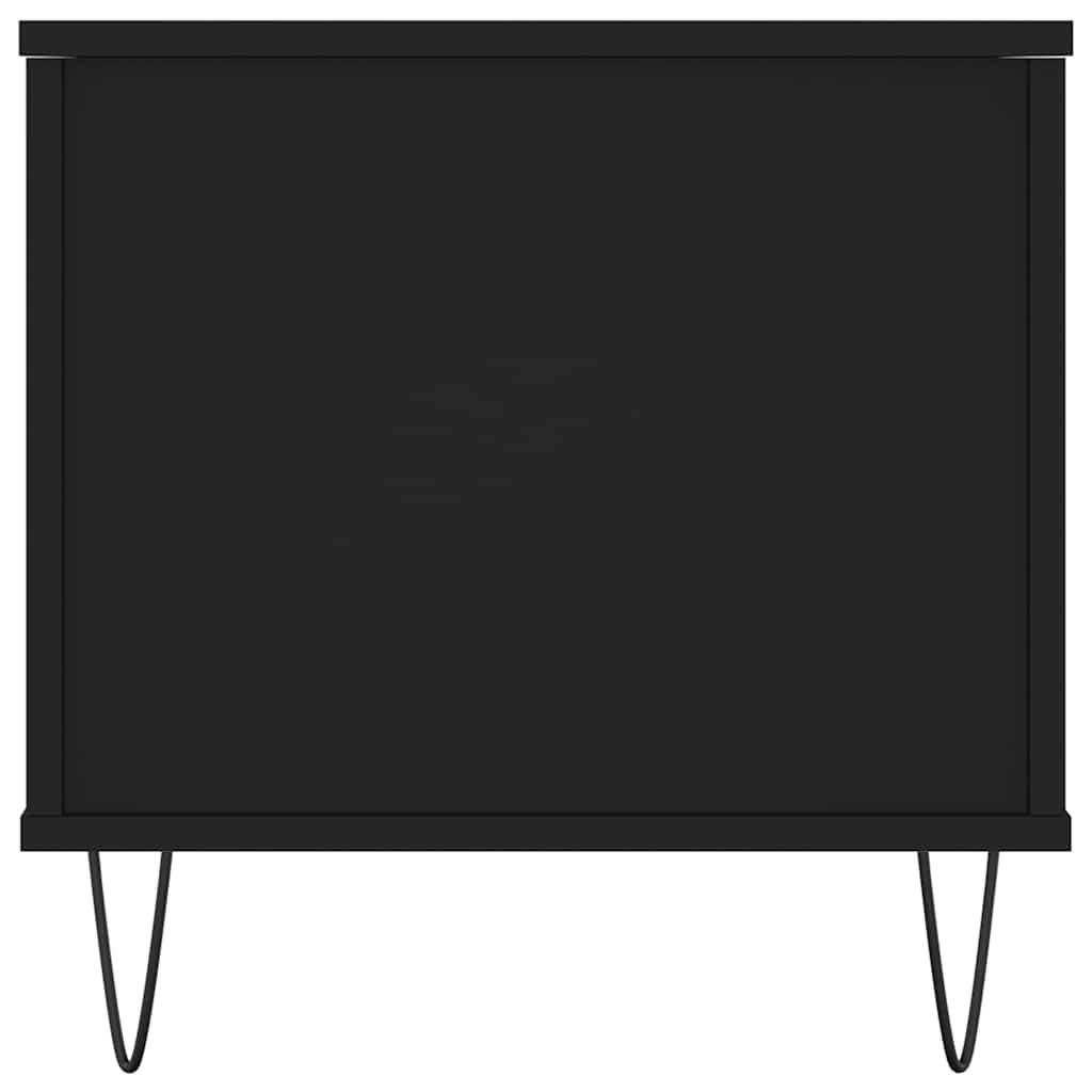 vidaXL Stolik kawowy, czarny, 90x44,5x45 cm, materiał drewnopochodny