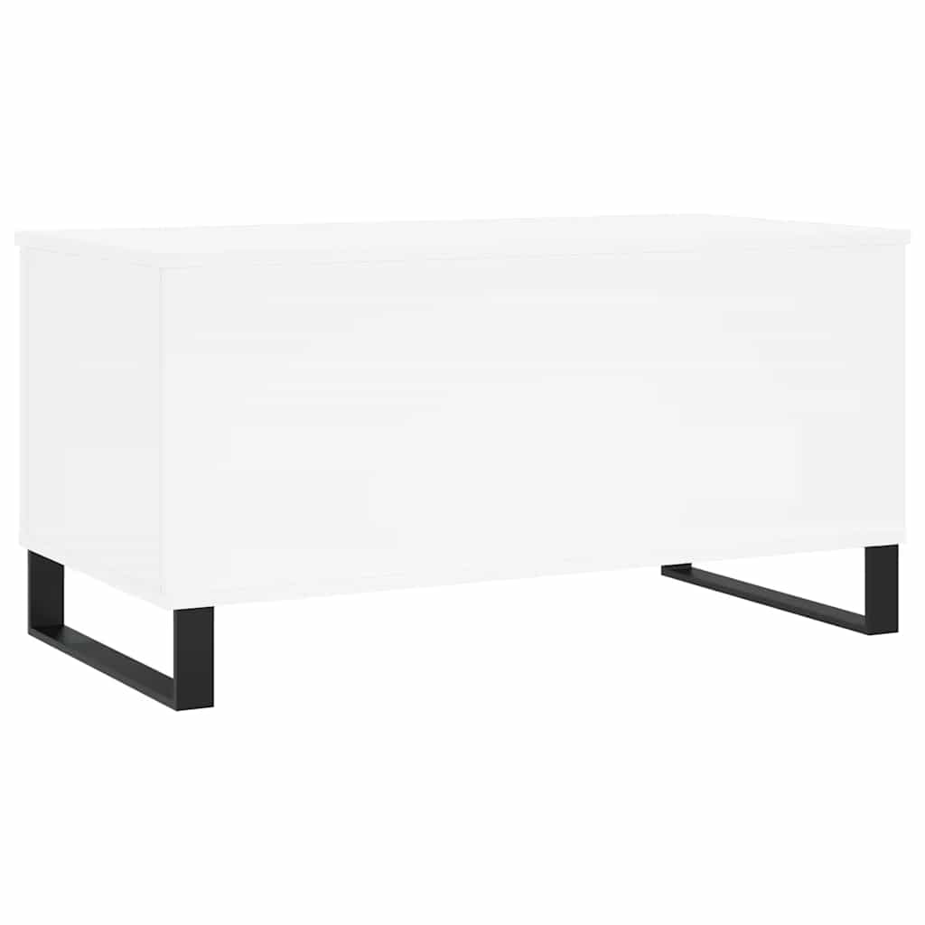 vidaXL Stolik kawowy, biały 90x44,5x45 cm, materiał drewnopochodny