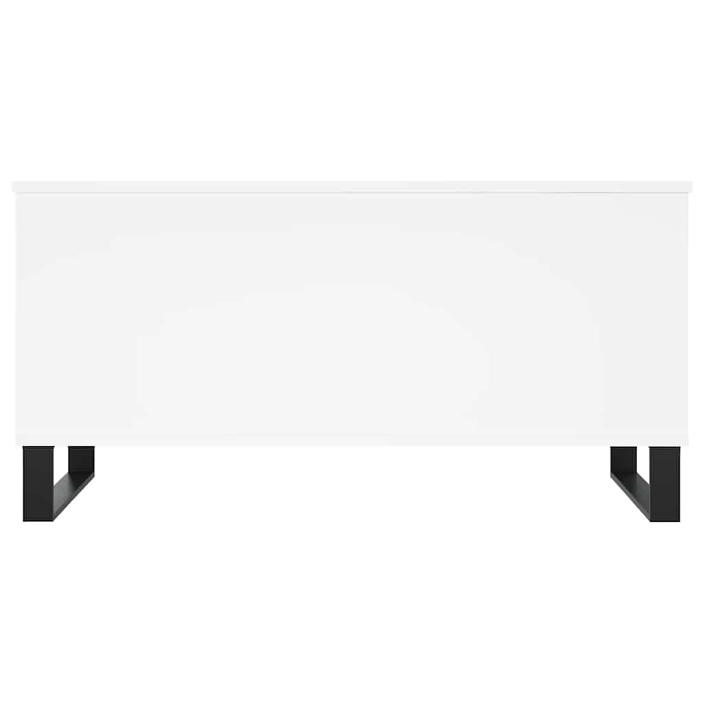 vidaXL Stolik kawowy, biały 90x44,5x45 cm, materiał drewnopochodny