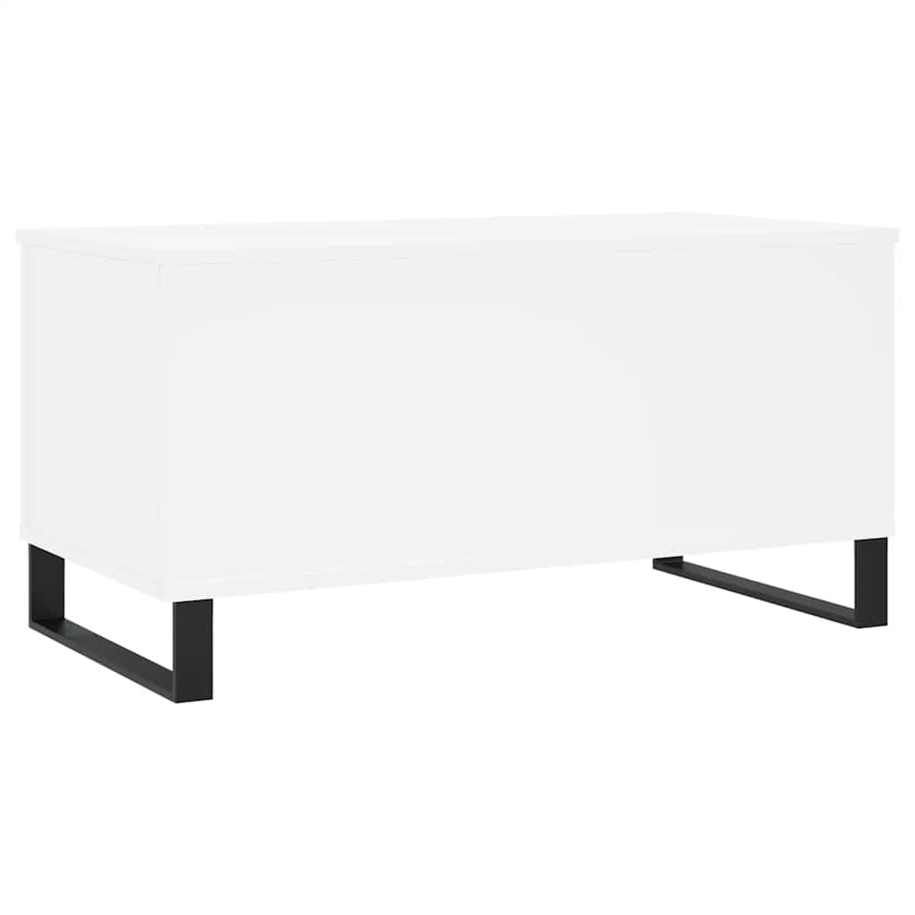 vidaXL Stolik kawowy, biały 90x44,5x45 cm, materiał drewnopochodny