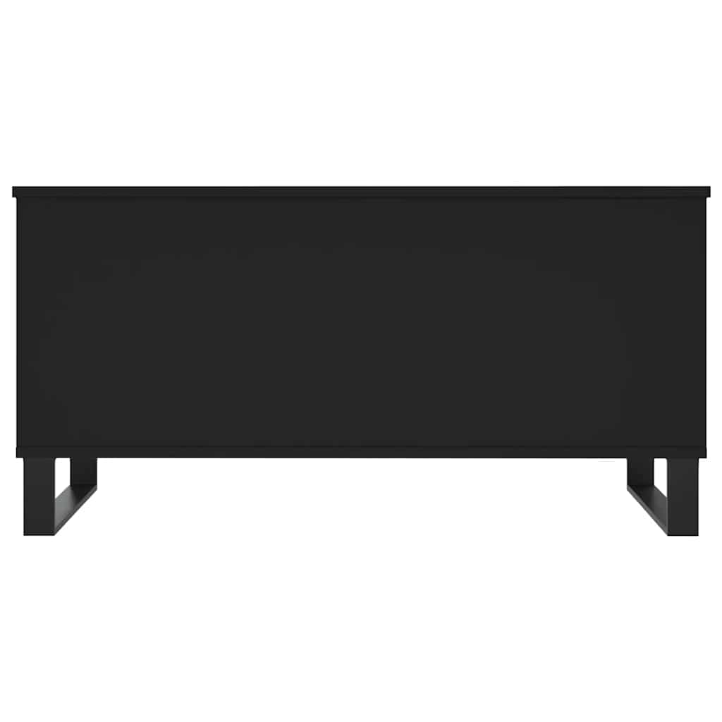 vidaXL Stolik kawowy, czarny, 90x44,5x45 cm, materiał drewnopochodny