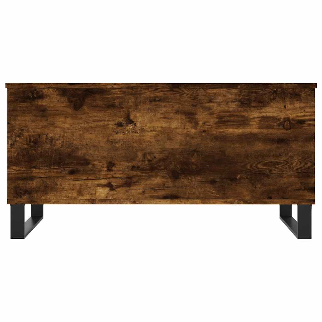 vidaXL Stolik kawowy, przydymiony dąb, 90x44,5x45 cm