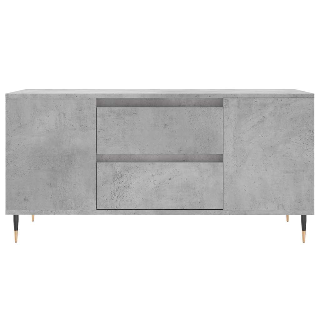 vidaXL Stolik kawowy, szarość betonu, 102x44,5x50 cm