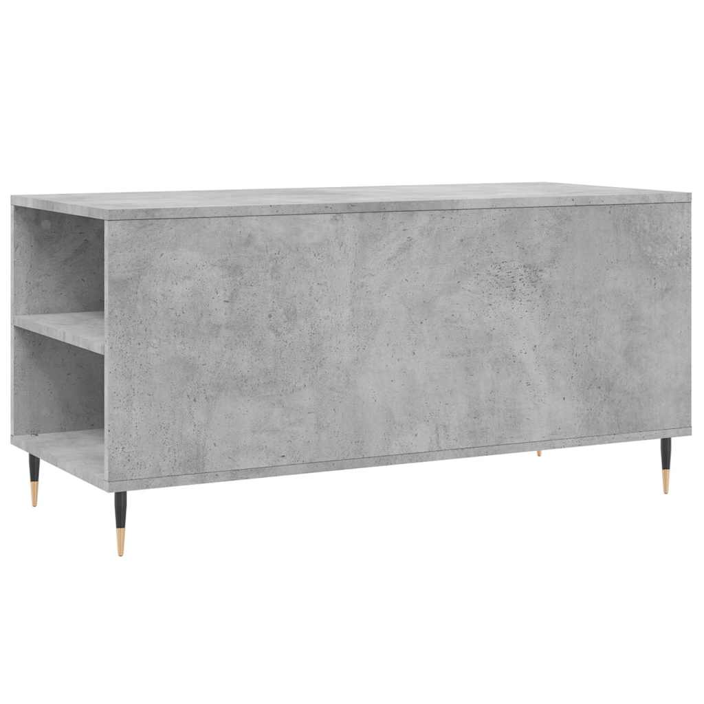 vidaXL Stolik kawowy, szarość betonu, 102x44,5x50 cm