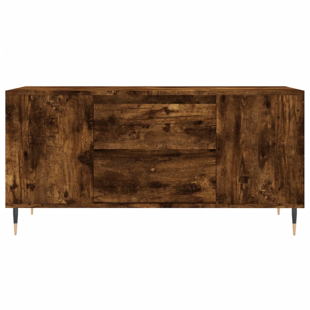 vidaXL Stolik kawowy, przydymiony dąb, 102x44,5x50 cm