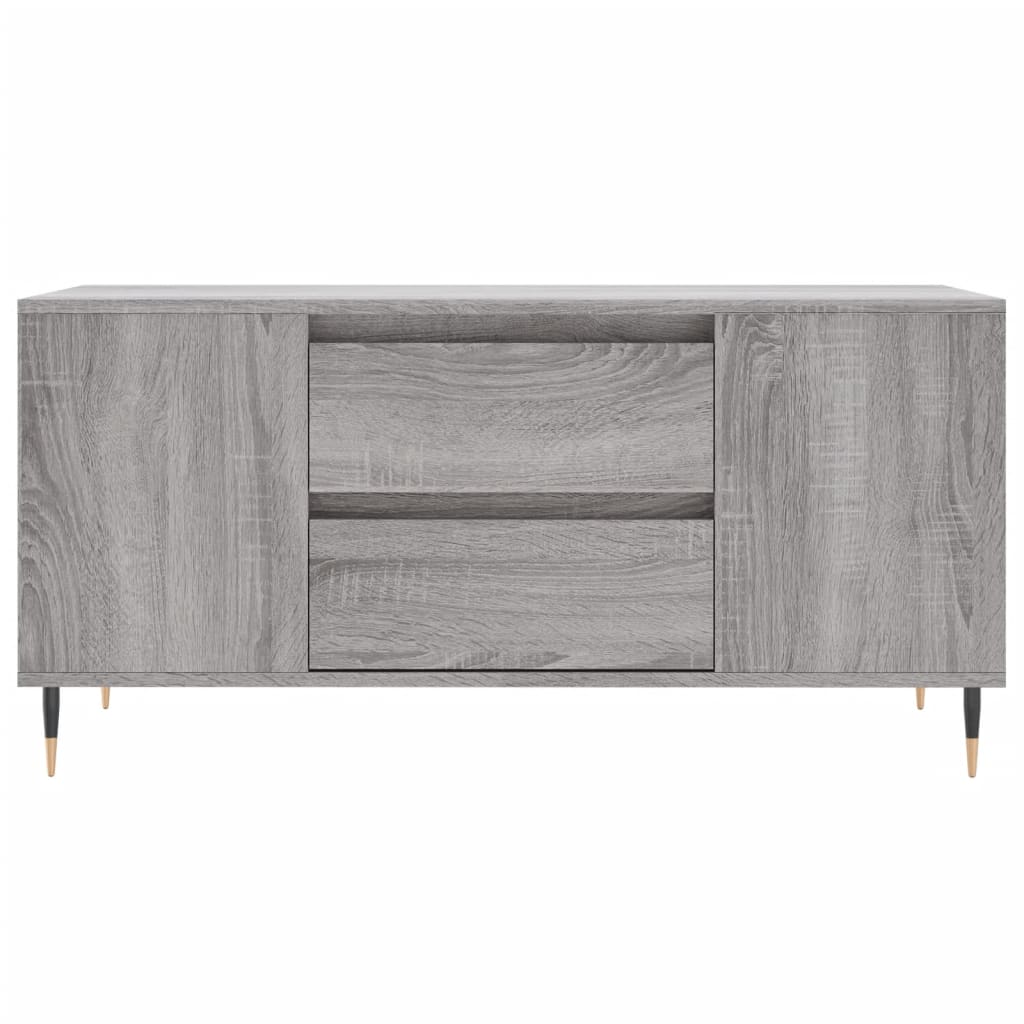 vidaXL Stolik kawowy, szary dąb sonoma, 102x44,5x50 cm